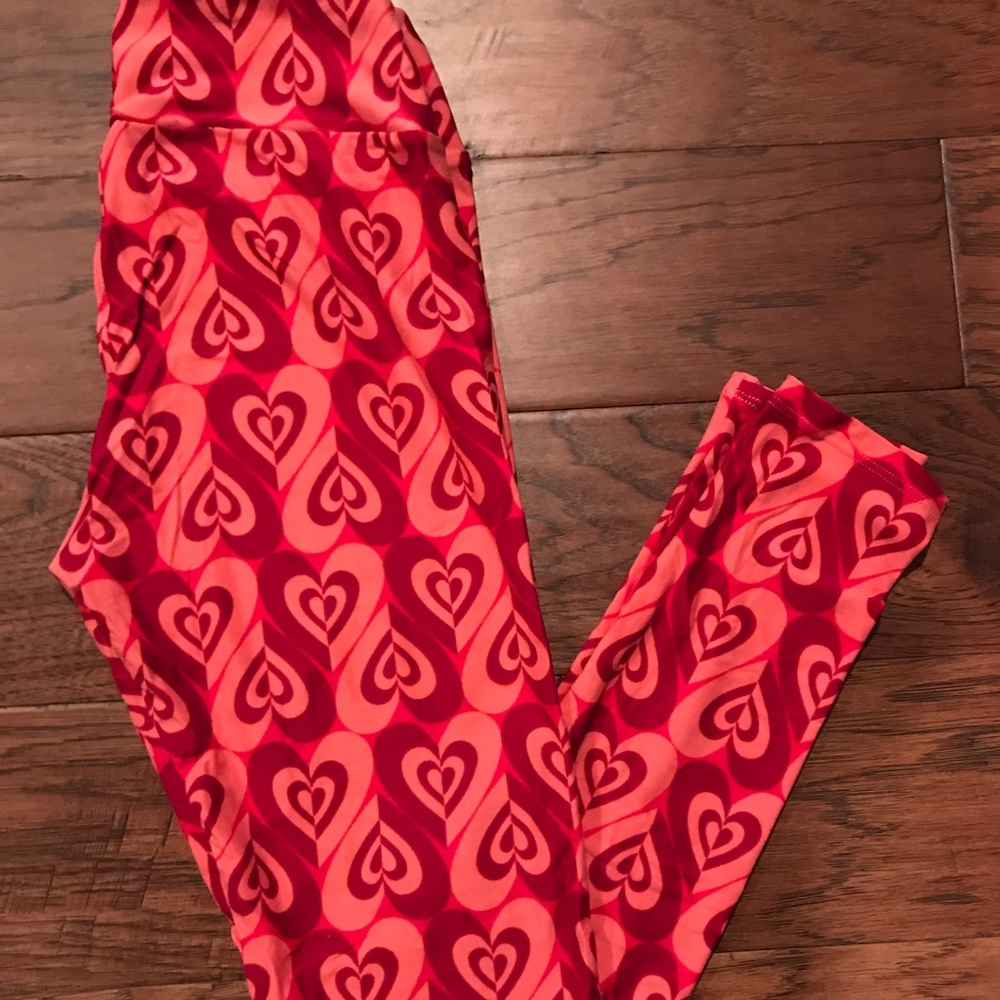 LULAROE OS Heart Leggings